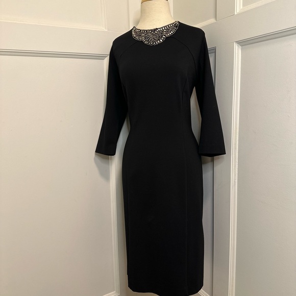 New Olsen Cocktail Dress with Beaded Accent - Picture 1 of 8